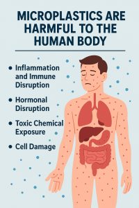 How do microplastics enter the human body