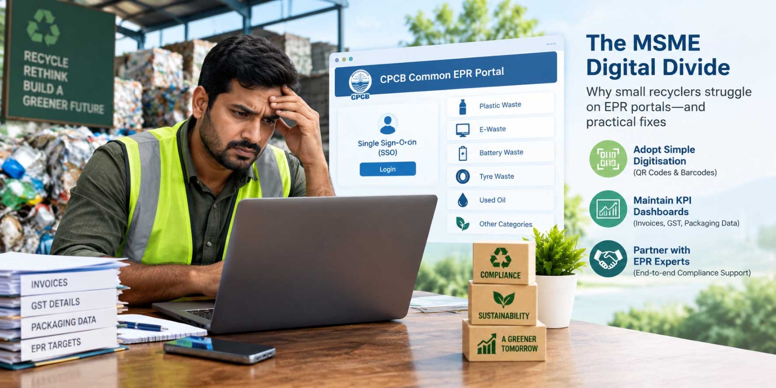 Why Small recyclers struggles on epr portals